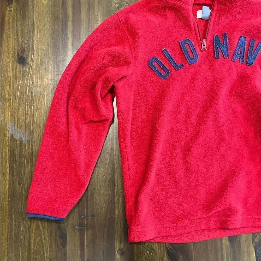 Old Navy 1/4 Zip Fleece Jacket Boys - Size 8